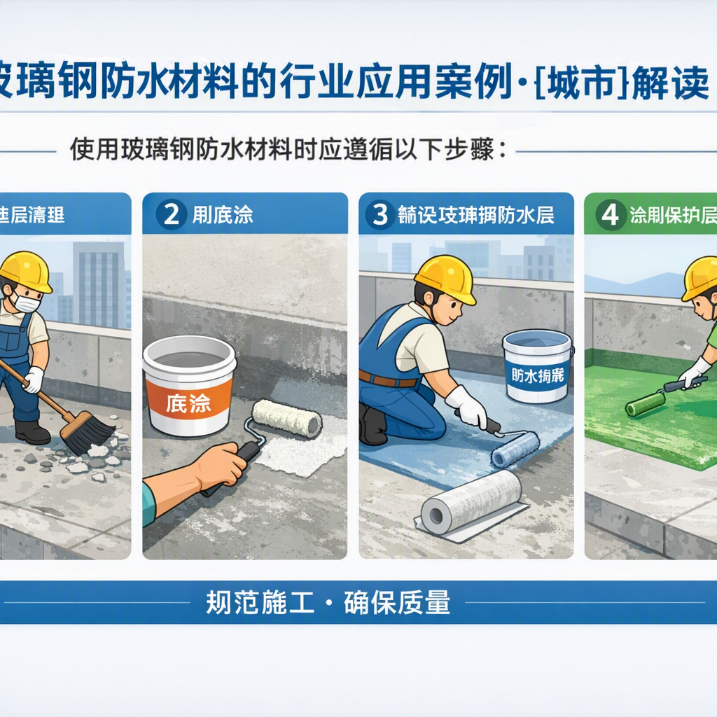 玻璃钢防水材料的行业应用案例,襄阳解读
