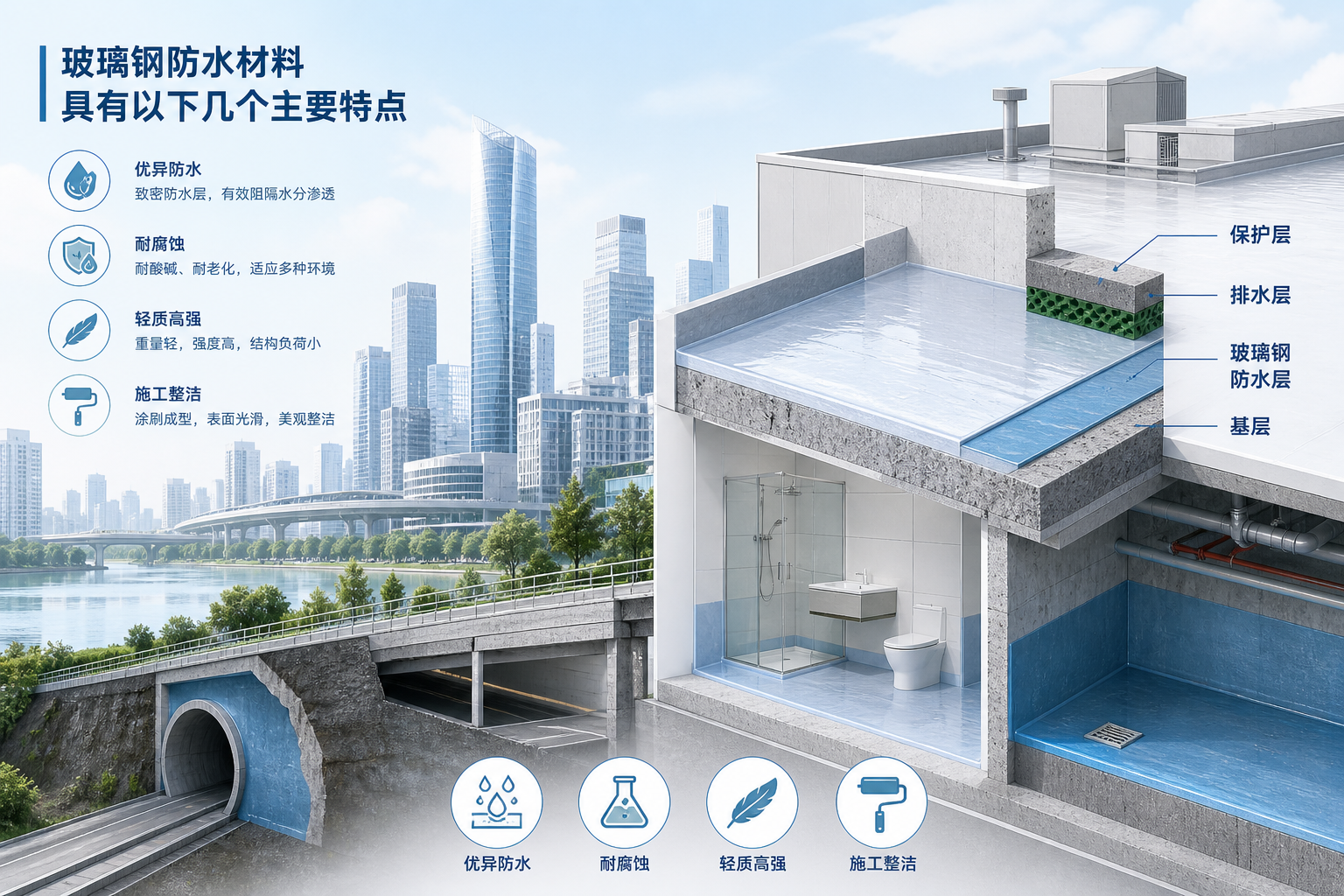 2023年玻璃钢防水材料市场趋势分析,关注 襄阳 发展